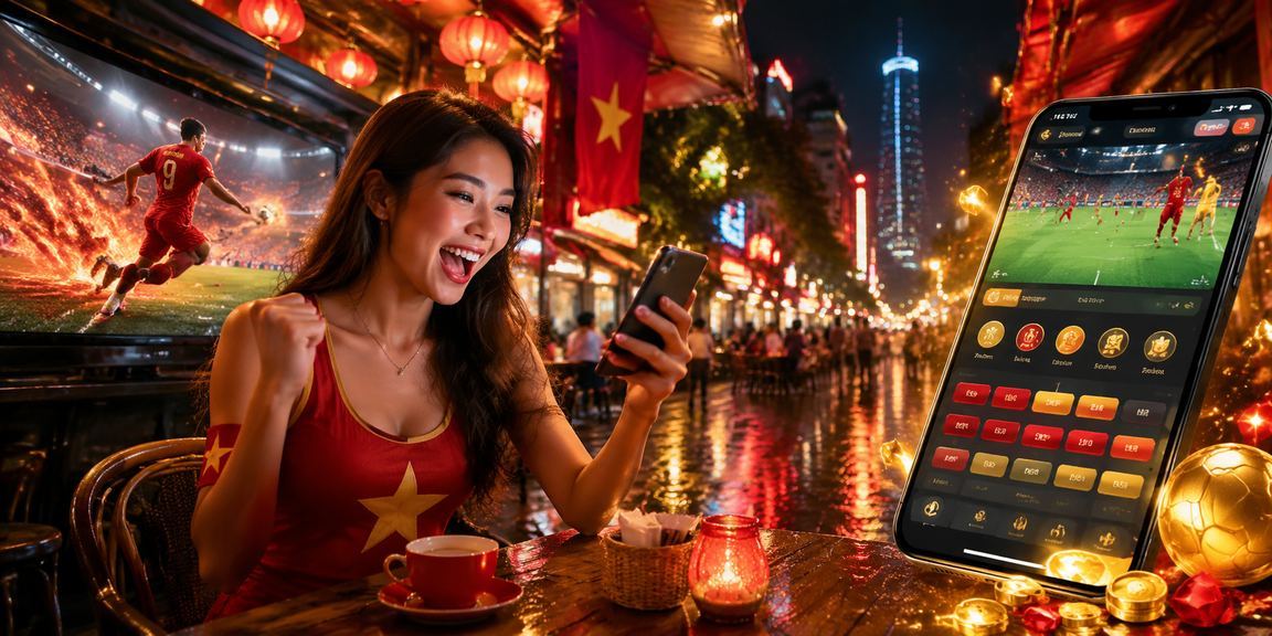 Người dùng tại TP. Hồ Chí Minh thưởng thức cà phê và theo dõi cá cược esports trực tuyến
