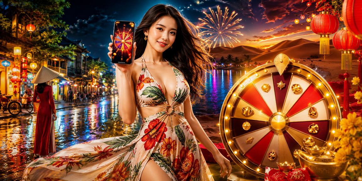 Không khí lễ hội Tết tại Mũi Né với chương trình may mắn dành cho VIP